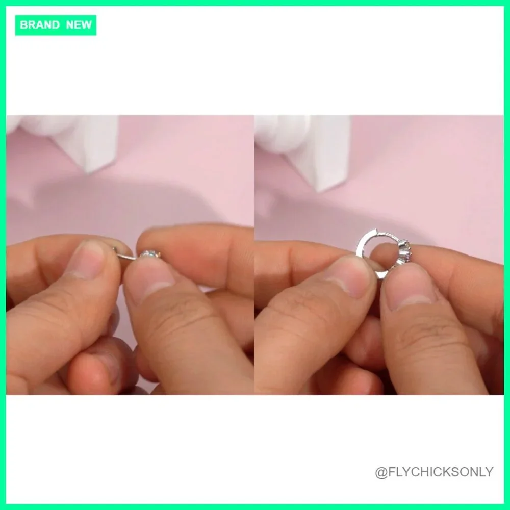 Hypoallergenic Surgical Stainless Steel Earrings Screw Back Stud Hoop